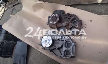 Замена помпы Mercedes Actros Замена помпы Мерседес Актрос